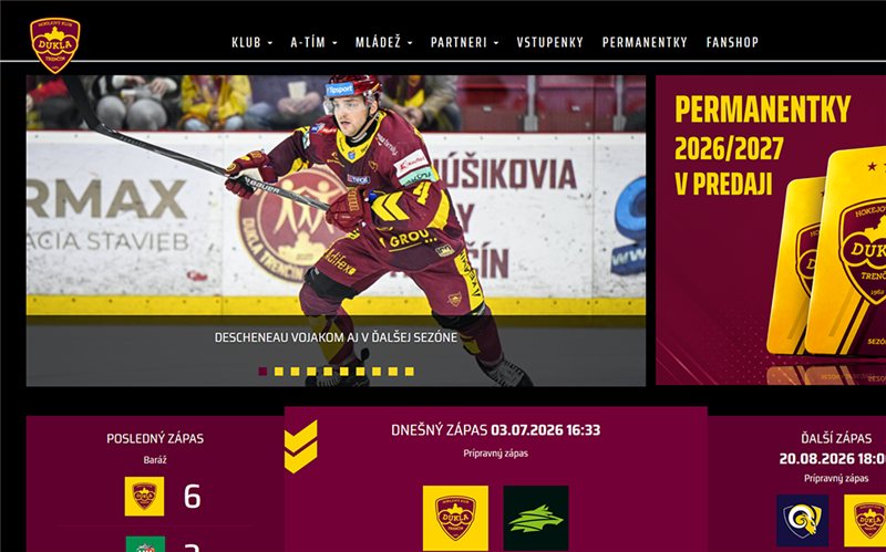 Web HK Dukla Trenčín